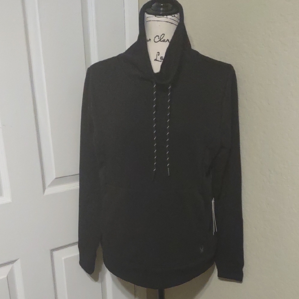 SPYDER Black Pullover Hoodie Size M New